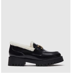 Steve Madden Lando fur black leather size 9. Worn 2 times.